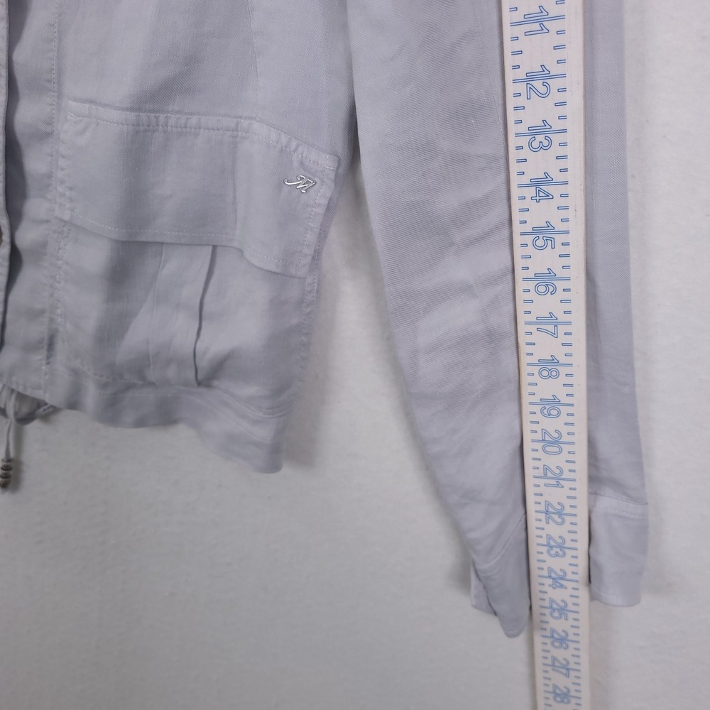 Masons Forte Dei Marmi Jacket Pants Set Womens Gray Size 40 Flap Pockets Buttons - Picture 12 of 16